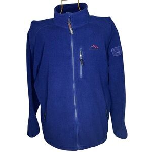 Vintage L.L. Bean Outdoors Fleece Full Zip Jacket - Mens Size L - Royal Blue